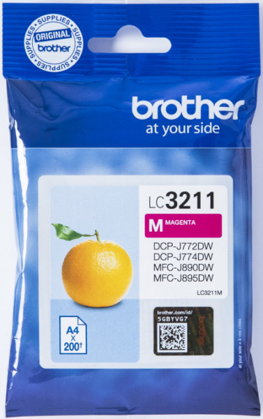 Brother Tintenpatrone LC-3211M Magenta (ca. 200 Seiten)