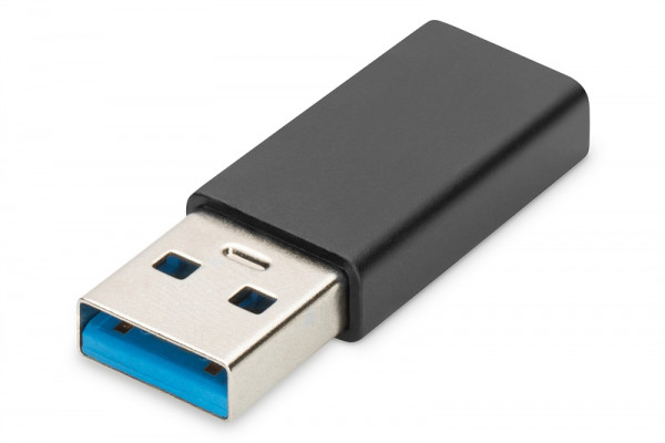 DIGITUS USB Typ-C Adapter, Typ A to C M/F, 3A, 5GB, black