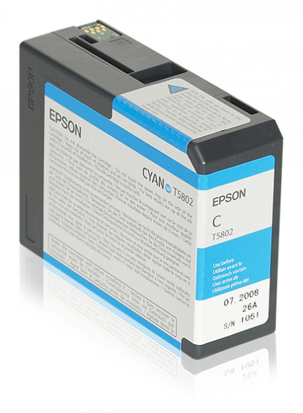 Epson Tintenpatrone T5802 Cyan (80ml)