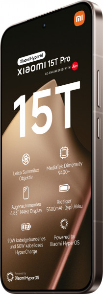 Xiaomi 15T Pro 512GB Mocha Gold Telekom