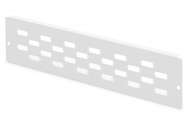 DIGITUS Adapterplatte für DN-96800L-2, grau 24x SC-DX, LC-QD