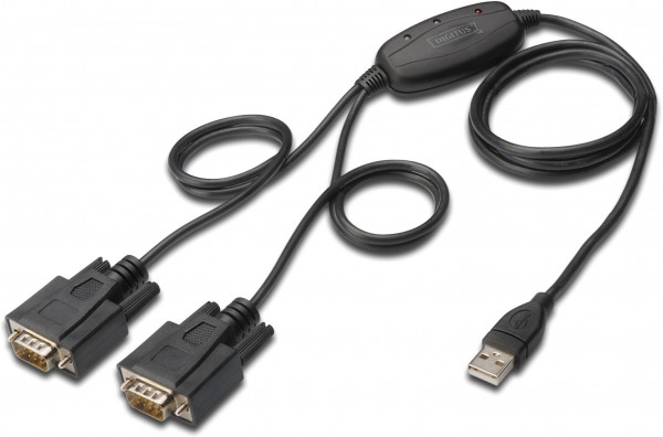 DIGITUS USB 2.0 zu 2x RS232-Kabel