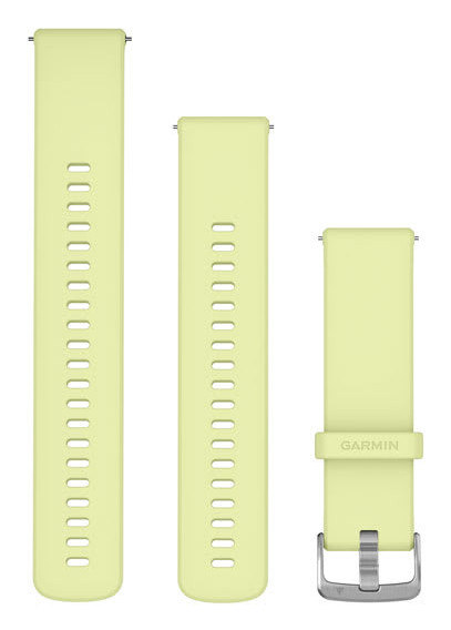 Garmin Schnellwechsel-Armband 22 mm Silikon Zitrone/Edelstahl