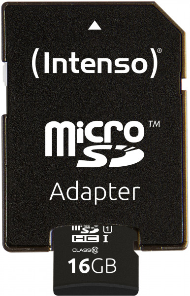 Intenso 16GB microSDHC Class10 UHS-I Premium + SD-Adapter