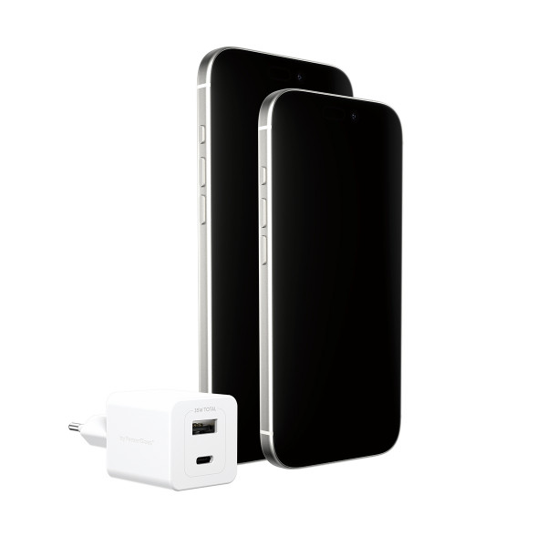 empower Turbo 35W Charger incl. USB-C + USB-A/EU Plug/white