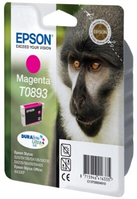 Epson Tintenpatrone T0893 Magenta (ca. 135 Seiten)