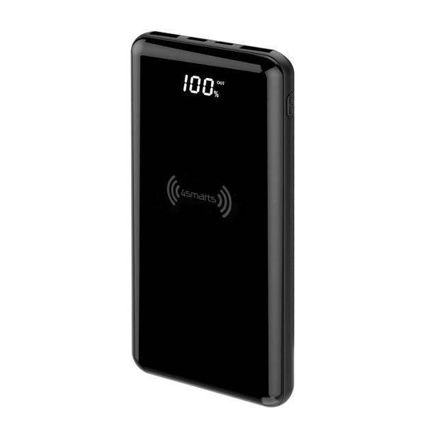 4smarts Wireless Powerbank Ultimate2 10000mAh, QC, PD, schwarz