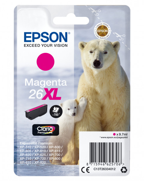 Epson Tintenpatrone 26XL Magenta (9,7ml)