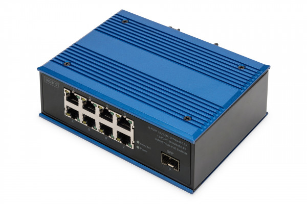 DIGITUS 8-Port 10/100/1000BASE-TX+1-Port 1000Base-FX In.PoE Sw