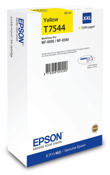 Epson WF Tintenpatrone Gelb EHC 7000Seiten 69ml