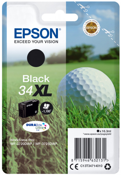 Epson Tintenpatrone 34XL Schwarz (16,3ml)