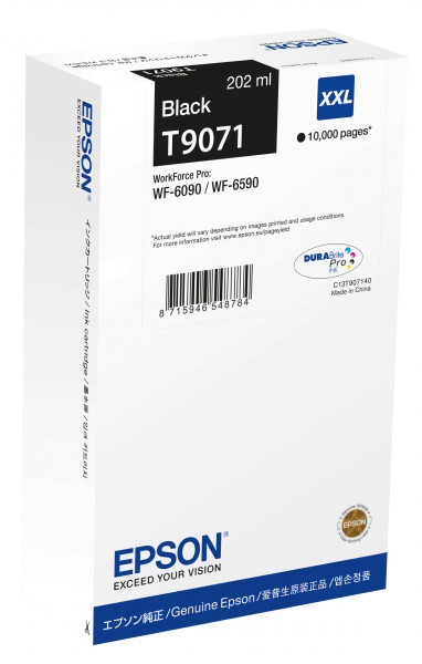 Epson Tintenpatrone WF-6XXX Schwarz XXL (202ml)