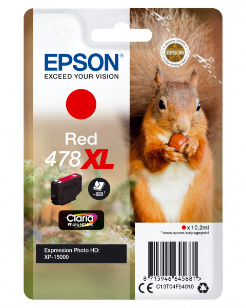 Epson Tintenpatrone 478XL Rot (10,2ml)