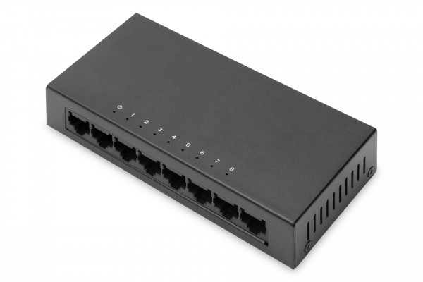 DIGITUS 8-Port Switch, 10/100 Mbps Fast Ethernet, Unmanaged