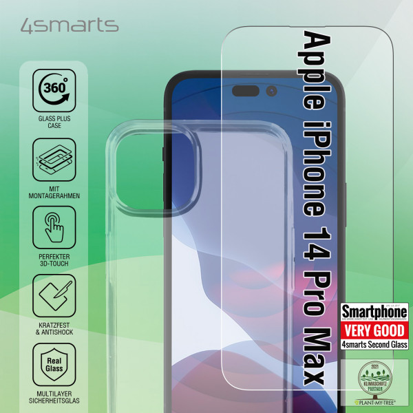 4Smarts 360° Protection Set X-Pro Clear für iPhone 14 Pro Max