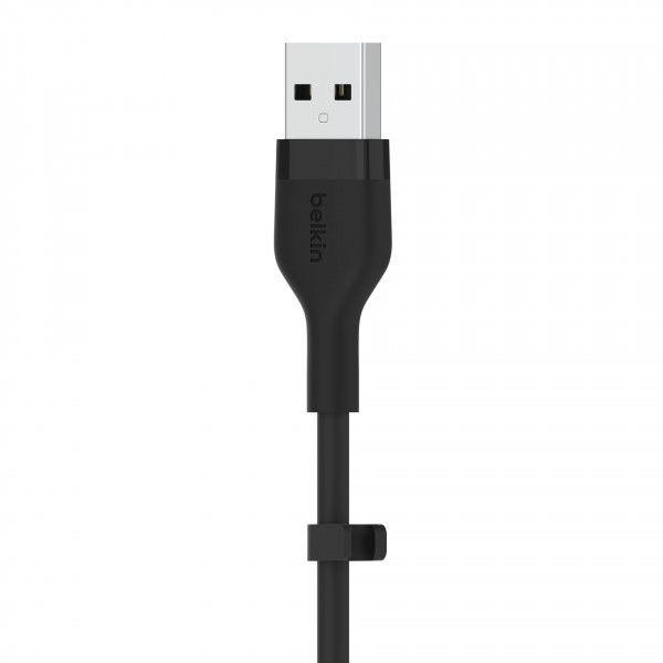 Belkin Flex USB-A/USB-C Silikon-Kabel, 2m, schwarz