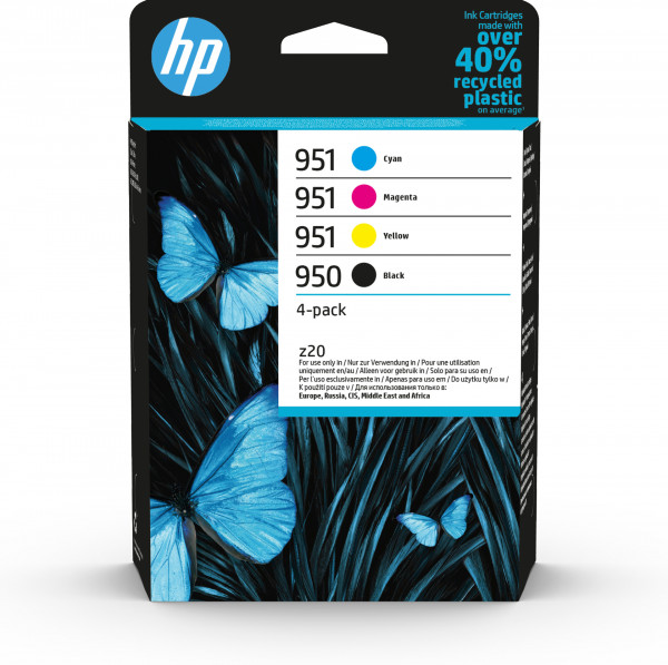 HP 950 Schw./951 Cyan/Magenta/Gelb Druckerpa., 4er-Pack