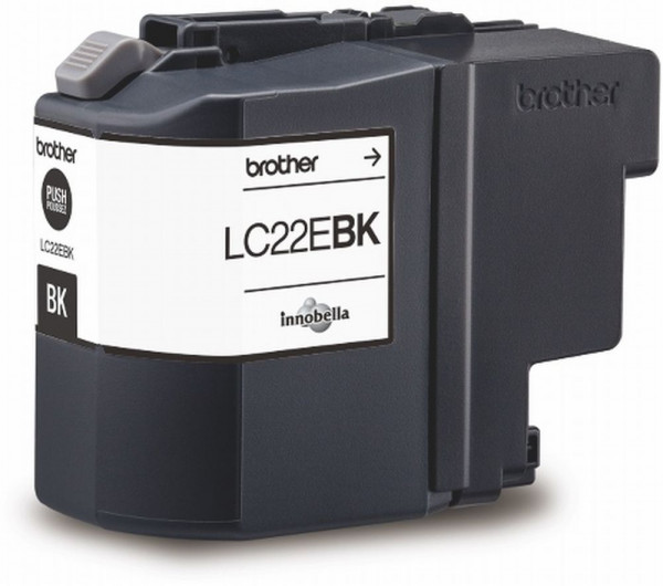 Brother Tintenpatrone LC-22EBK Schwarz (ca. 2400 Seiten)