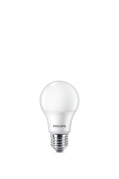 Philips LED classic Lampe 60W E27 Warmw 806lm Plaste weiß 2erP