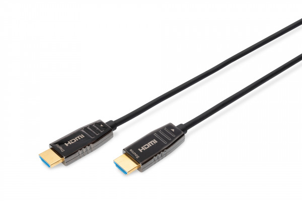 DIGITUS HDMI AOC Hybrid LWL Kabel, UHD 8K, Typ-A St/St, 15m