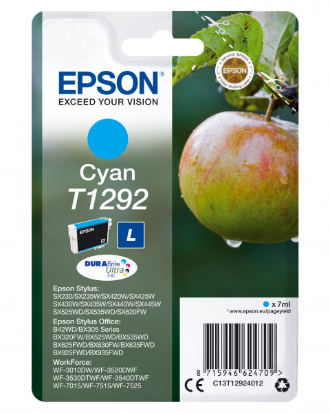 Epson Tintenpatrone T129 Cyan (7ml)