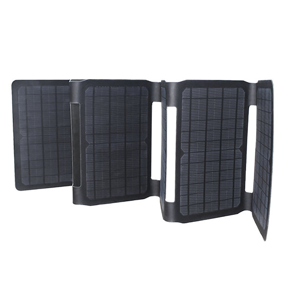 4smarts Foldable Solar Panel 40W 1xUSB-A 1xUSB-C 1xDC, schwarz