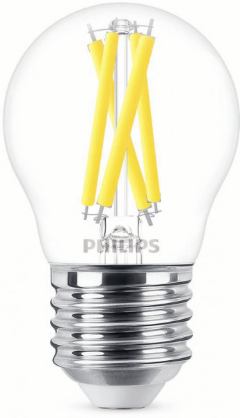 Philips LED WarmGlow Lampe 60W E27 Tropfen Klar 1er P