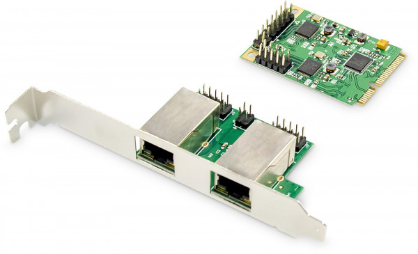 DIGITUS Dual Gigabit Ethernet Mini PCI Express Netzwerkkarte