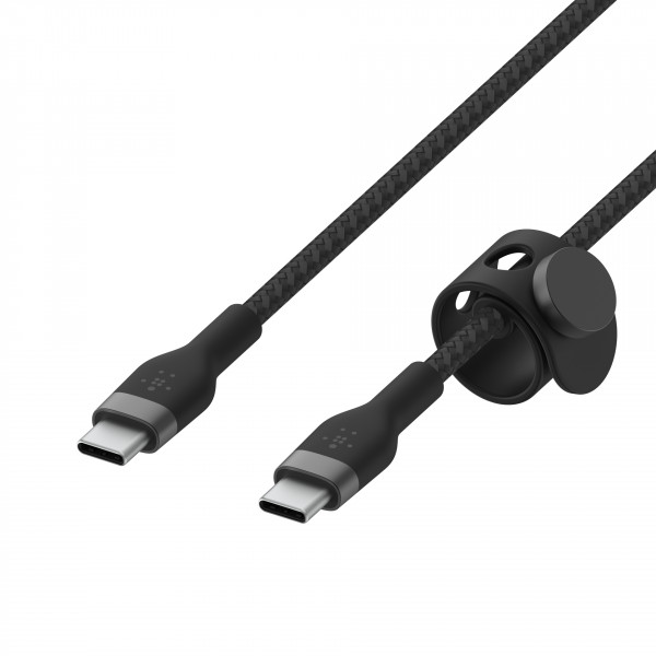 Belkin PRO Flex USB-C/USB-C Kabel, bis 60W, 3m, schwarz