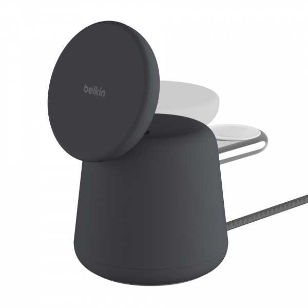 Belkin BOOST CHARGE PRO 2in1 Ladedock mit MagSafe, 15W, grau