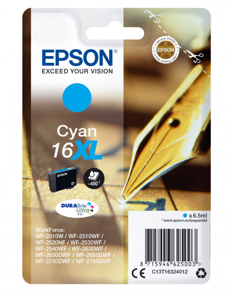 Epson Tintenpatrone 16XL Cyan (6,5ml)