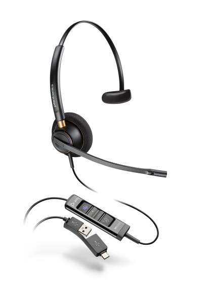 Poly Headset EncorePro 515-M monaural USB-A & USB-C Teams