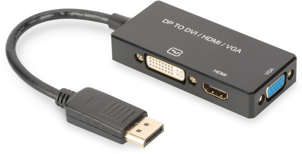 ASSMANN DisplayPort 1in3 Konverterkabel HDMI, DVI, VGA