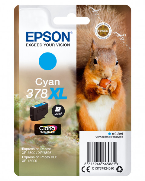 Epson Tintenpatrone 378XL Cyan (9,3ml)