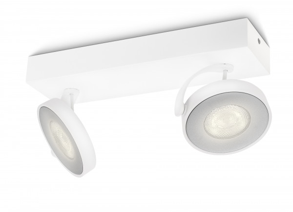 Philips myLiving LED Spot Clockwork 2flg 1000lm Weiß