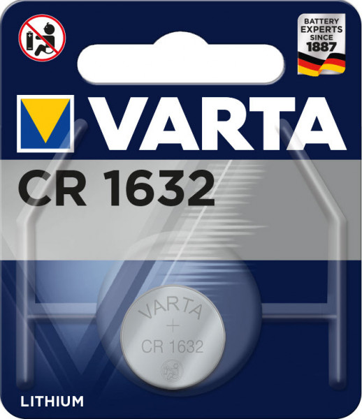 VARTA Knopfzellenbatterie Electronics CR1632 Lithium
