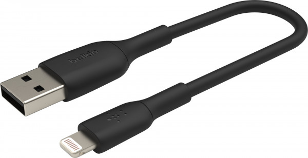 Belkin Lightning Lade/Sync Kabel PVC mfi zertifiziert 15cm blk