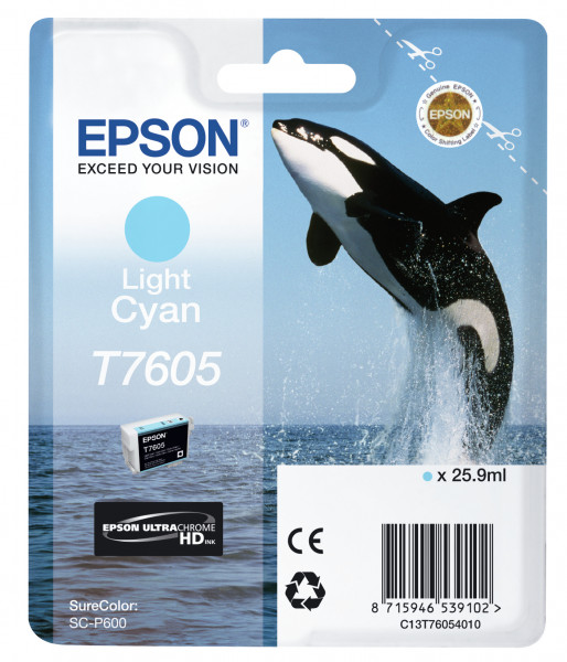 Epson Tintenpatrone T7605 light Cyan (25,9ml)