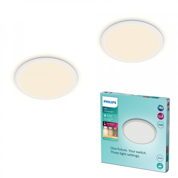 Philips Multipack 2x Superslim 3-in-1 LED Leuchte