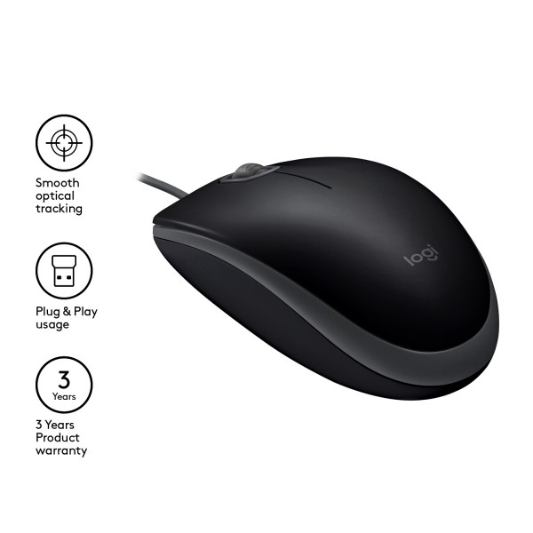 Logitech B110 Silent, schwarz