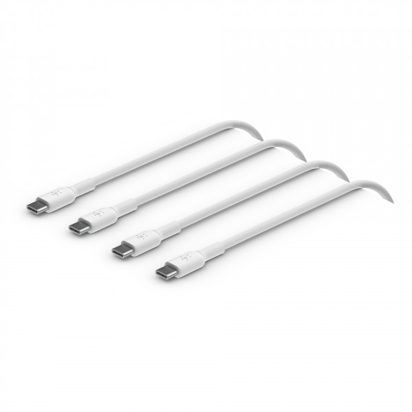 Belkin USB-C/USB-C 2.0 PVC Kabel, 1m, weiß, Doppelpack