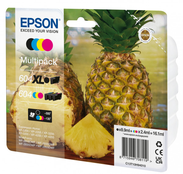 Epson Tintenpatronen Multipack 604 XL (4 Farben)