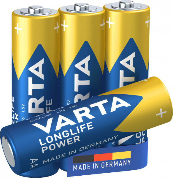 VARTA Longlife Power, Batterie, AA, Mignon, 1,5V, 4Stk VART