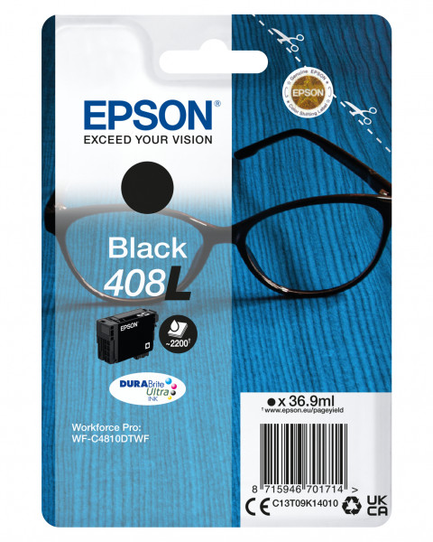 Epson Tintenpatrone 408L Schwarz (36,9ml)