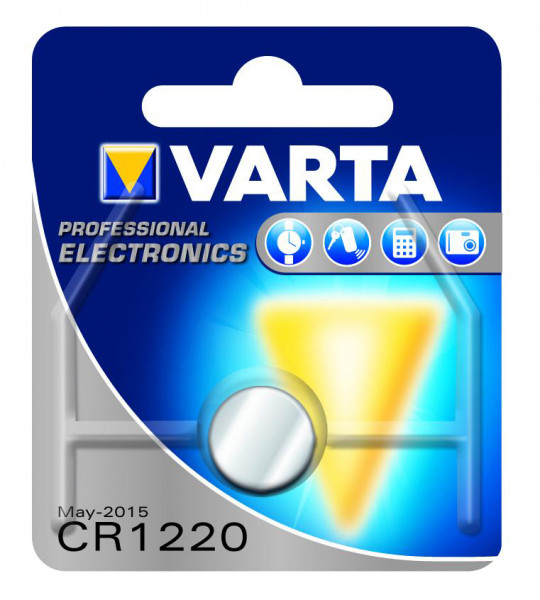 VARTA Knopfzellenbatterie Electronics CR1220 Lithium