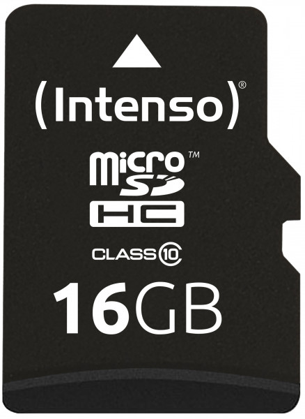 Intenso 16GB microSDHC Class 10 + SD-Adapter