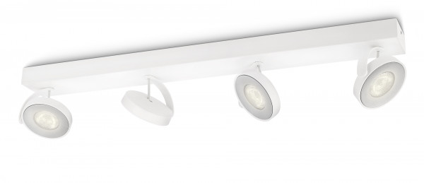 Philips myLiving LED Spot Clockwork 4flg 2000lm Weiß