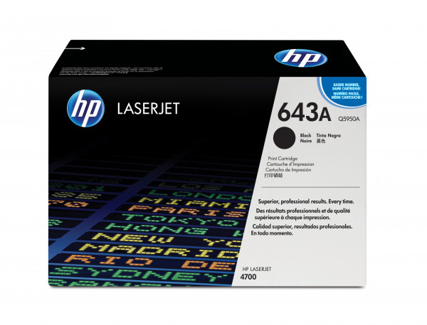 HP 643A Schwarz Original LaserJet Tonerkartusche