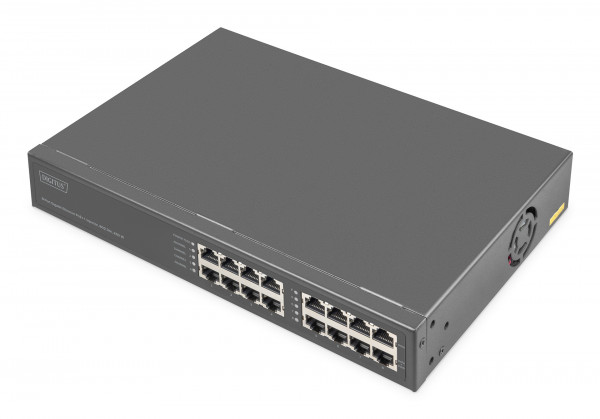 DIGITUS 8-Port Gigabit Ethernet PoE Injektor, 802.3bt, 250 W