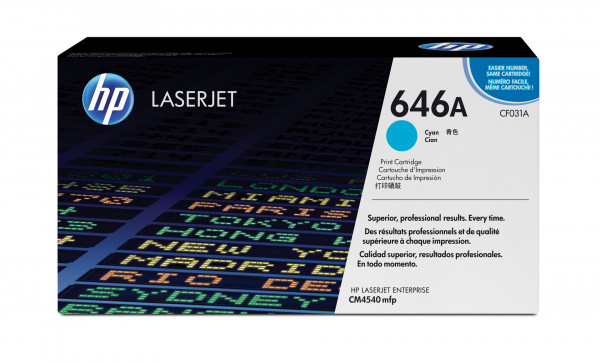 HP Toner CF031A cyan (ca. 12.500 Seiten)